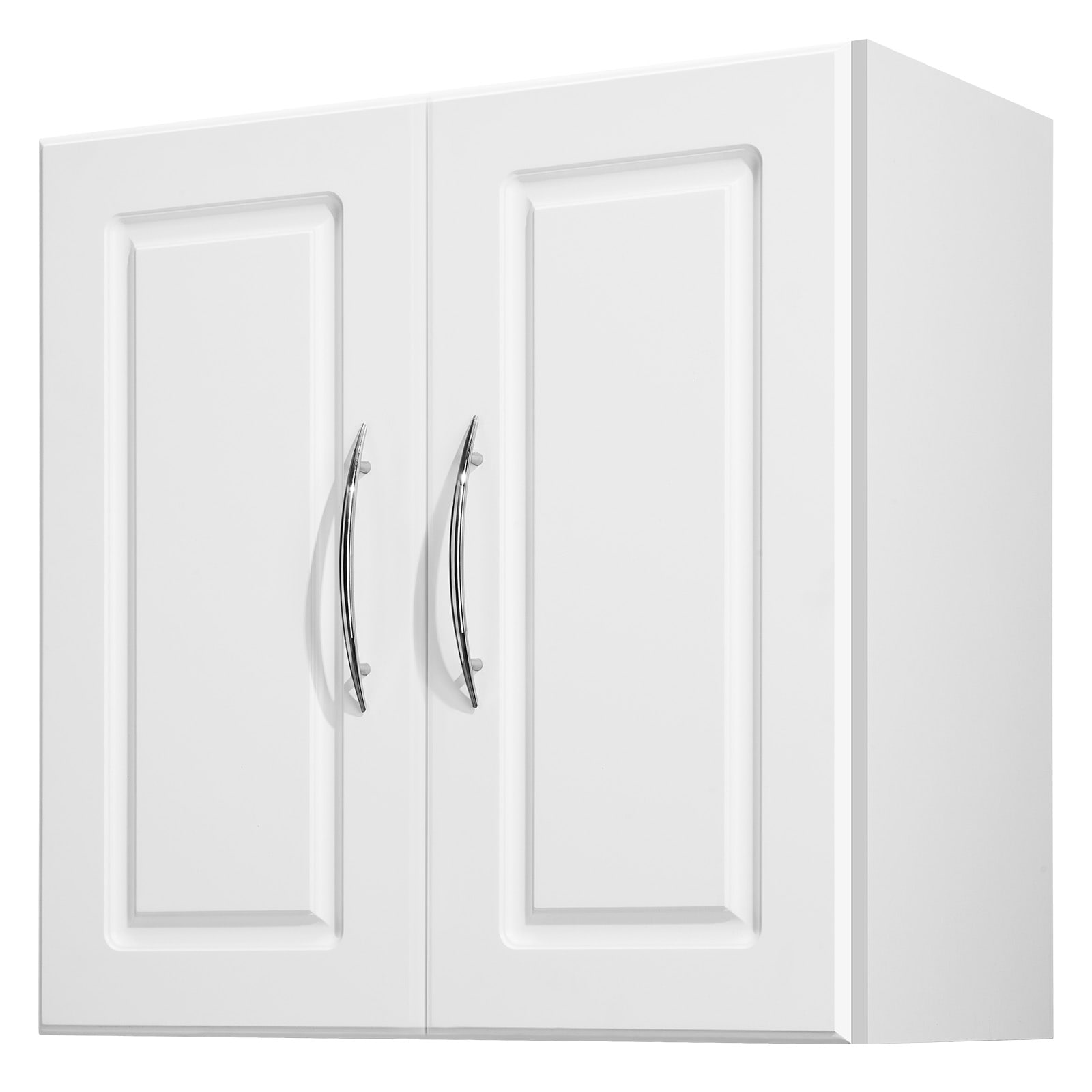 Laundry Room Wall Cabinet With Adjustable Shelves And 2 Doors_voghion.com
